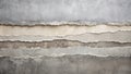 Layered torn paper texture background with irregular edges and neutral tones. Generative AI Royalty Free Stock Photo