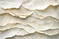 Layered torn paper texture with rough edges and shadows creating depth Royalty Free Stock Photo
