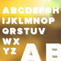 Layered Transparent Simple Alphabet