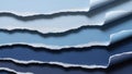 Layers of Blue Paper Texture Royalty Free Stock Photo