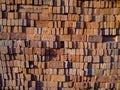 Layers of bricks used in constructing traditional houses in Indonesia, patters and textures, surfaces, seamless pattern