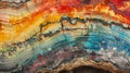 Layers of different minerals create a mesmerizing rainbow effect on the petrified logs