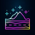 Layers, earth nolan icon. Simple thin line, outline vector of geography icons for ui and ux, website or mobile application