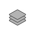 Layers icon in colored version