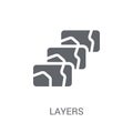 Layers icon. Trendy Layers logo concept on white background from Royalty Free Stock Photo