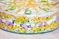 Layers of layer salad Royalty Free Stock Photo