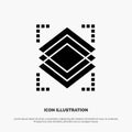 Layers, Object, Layer, Server Solid Black Glyph Icon