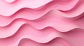 Undulating pink paper layers create a wavy pattern with varying shades of pink, from light to dark. Royalty Free Stock Photo