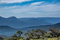 Layers of rugged hills in Grampians, Victoria, Australia.