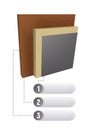 Layers scheme of thermal insulation of the wall.