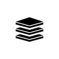Layers, Strata Flat Vector Icon