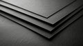 Layers of Textured Black Paper Background for Creative Use Royalty Free Stock Photo