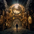 Layers of Time: A Surreal Installation Depicting the Passage of Ages