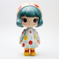 Layla: Psychedelic Manga Vinyl Toy With Plaid Shirt And Polka Dot Dress