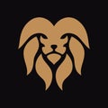 Simple Lion Vetor Logo For Sale