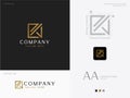 Elegan Luxury Mature Company Logo Template for Initial K