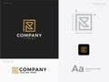 Elegan Luxury Mature Company Logo Template for Initial R Royalty Free Stock Photo