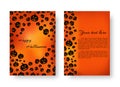 Rectangular cover with pumpkins for Halloween