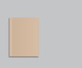 Layout of the book on a gray background, Mockup Royalty Free Stock Photo