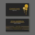 Layout of business cards. Double sided.