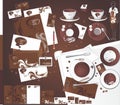 Layout for cofeeshop. Royalty Free Stock Photo