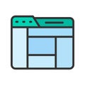 Layout Icon Image. Royalty Free Stock Photo