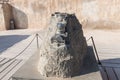 Layout of the Northern Palace on the ruins of the fortress of Masada, built in 25 BC by King Herod on top of one of the rocks of t Royalty Free Stock Photo