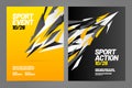Layout poster template design for sport event Royalty Free Stock Photo