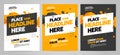 Layout poster template design for sport event Royalty Free Stock Photo