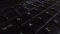 Layout Querty from the laptop keyboard that I use for coding Royalty Free Stock Photo