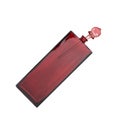 Layout red perfume bottle isolated on a white background. Design element with clipping path Royalty Free Stock Photo