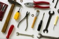 Layout of repair and construction tools Royalty Free Stock Photo