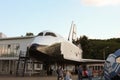 The layout Soviet space shuttle Buran at the VDNKh VVC