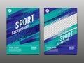 Layout template Design, Sport Background, Dynamic Poster, Brush Speed Banner, Vector Illustration Royalty Free Stock Photo