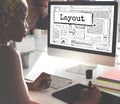 Layout Template Website Design Web Concept Royalty Free Stock Photo