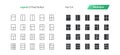 Layout UI Pixel Perfect Well-crafted Vector Thin Line And Solid Icons 30 1x Grid for Web Graphics and Apps. Royalty Free Stock Photo