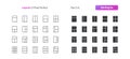 Layout UI Pixel Perfect Well-crafted Vector Thin Line And Solid Icons 30 3x Grid for Web Graphics and Apps. Royalty Free Stock Photo