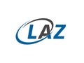 LAZ initial letter logo design, vector template Royalty Free Stock Photo