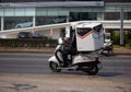 Lazada Express and Logistics Mini Container Motorcycle