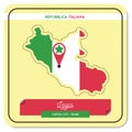 Lazio map. Vector illustration decorative design Royalty Free Stock Photo