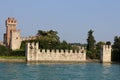 Lazise castle seen from Lake Garda, Italy