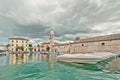 Lazise harbor on Lake Garda - Italy