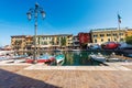 Lazise Village with the Port and Colorful Houses - Lake Garda Veneto Italy