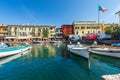 Lazise Village with the Port and Colorful Houses - Lake Garda Veneto Italy