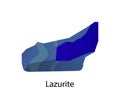 Lazurite Tectosilicate Mineral Sulfate Gem Stone Royalty Free Stock Photo