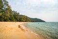 Lazy Beach on Koh Rong Samloem tropical Island at sunny summer day with beautiful blue sky. Cambodia, asia