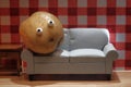 Lazy Couch Potato Royalty Free Stock Photo