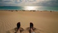 Lazy day on the Beach Royalty Free Stock Photo