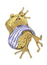 Lazy Frog Royalty Free Stock Photo