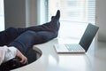 Lazy office worker Royalty Free Stock Photo